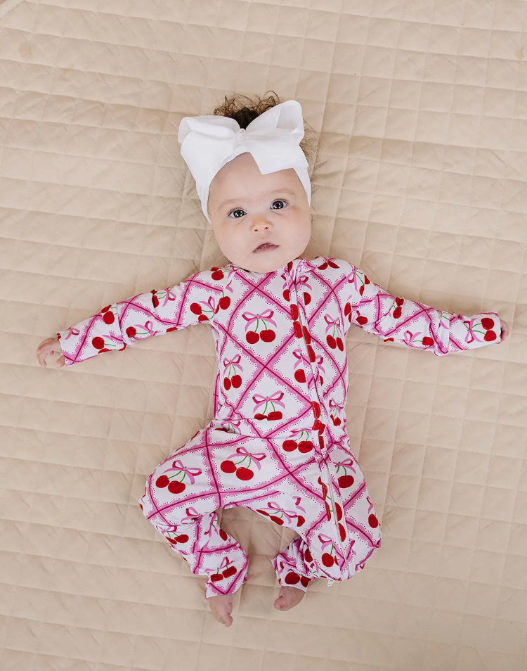 Cherry Bamboo Convertible Onesie