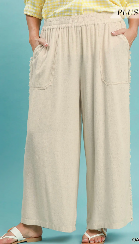 Oatmeal Linen Pants