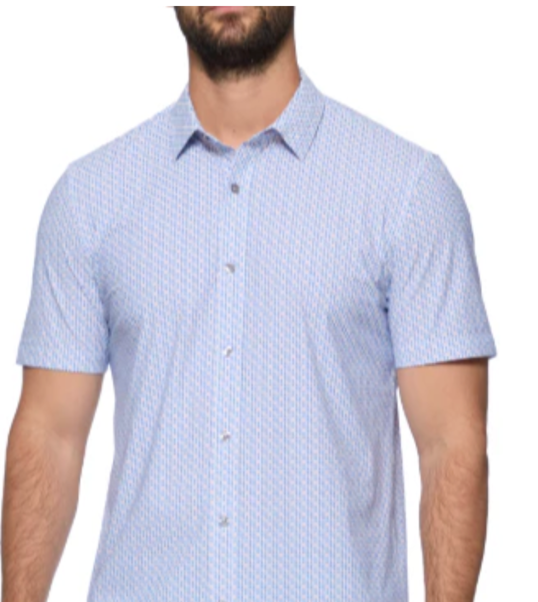 Flag + Anthem Blue Medallian Button Down