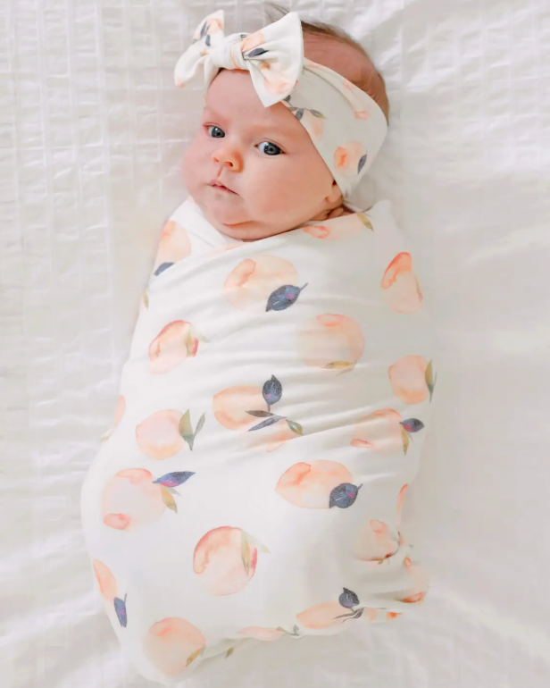 Copper Pearl Caroline Swaddle Blanket