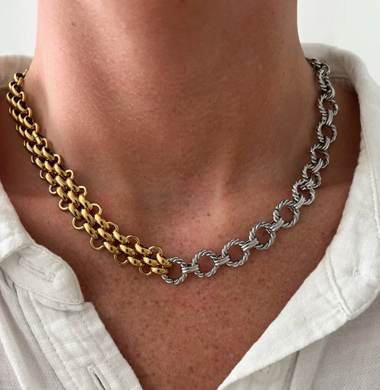 Ella Two Tone Necklace