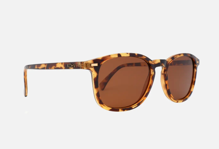 KOHV Bean Tortoise Brown Sunglasses