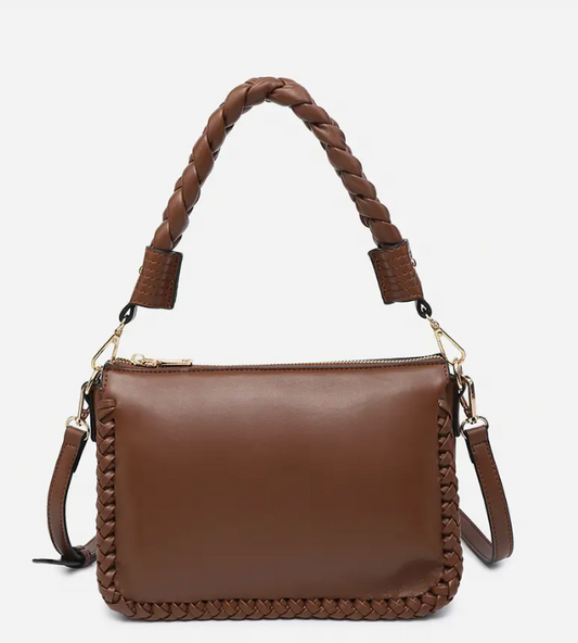 Judith Brown Whipstitch Shoulder Bag