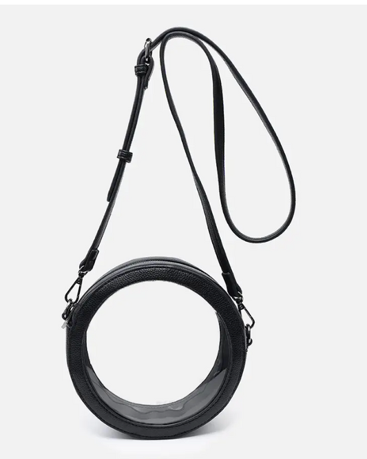 Lilibet Clear + Black Circle Stadium Bag