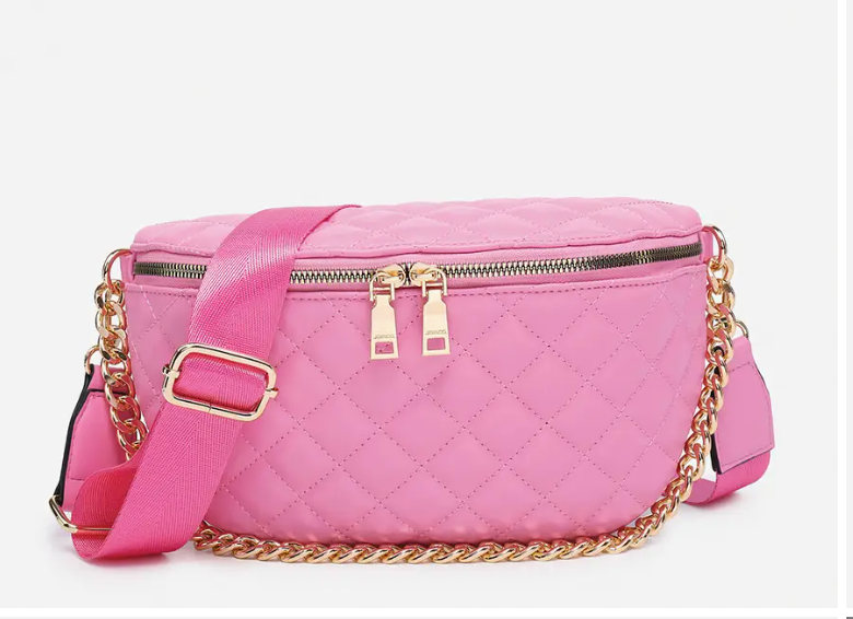 Sylvie Bubblegum Quilted Bag