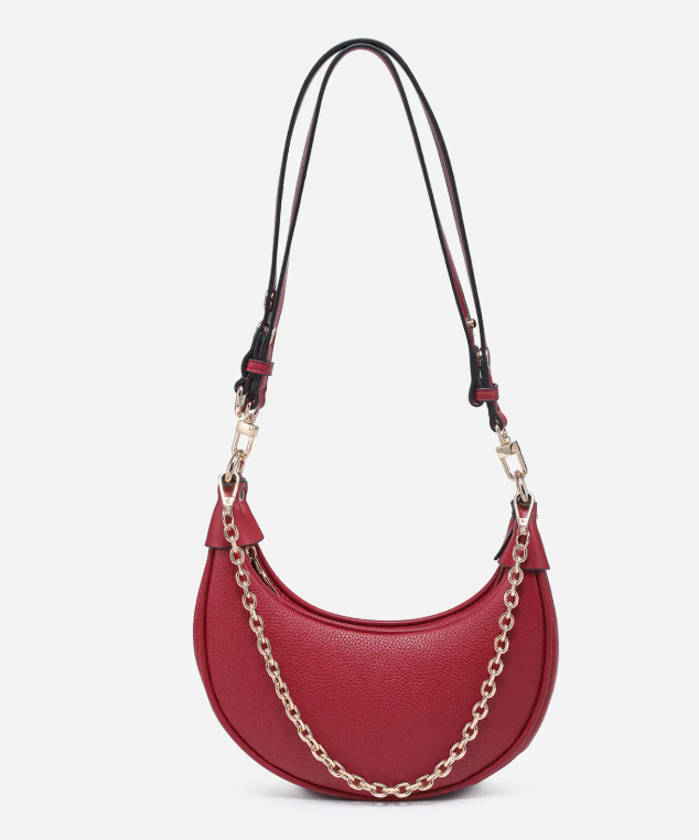 Zora Dark Red Chain Bag