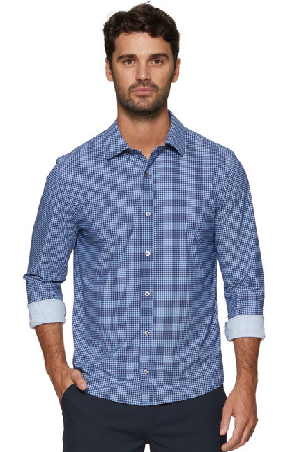 Flag + Anthem Patton Blue Gingham Button Down