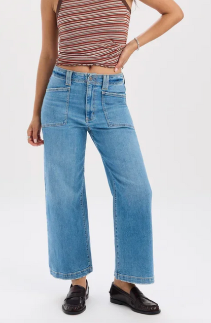 Daze Valley Girl Patch Pocket Jeans