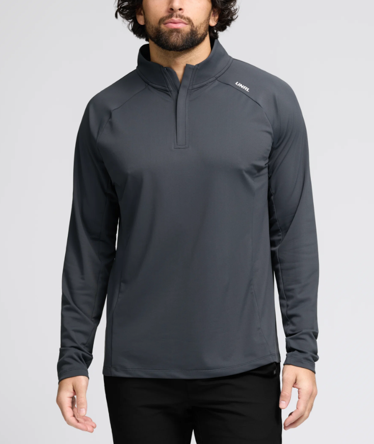 UNRL Interlock Quarterzip Asphalt