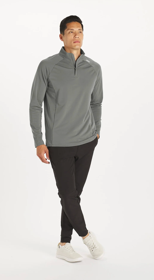 UNRL Highlands Quarterzip Eucalyptus