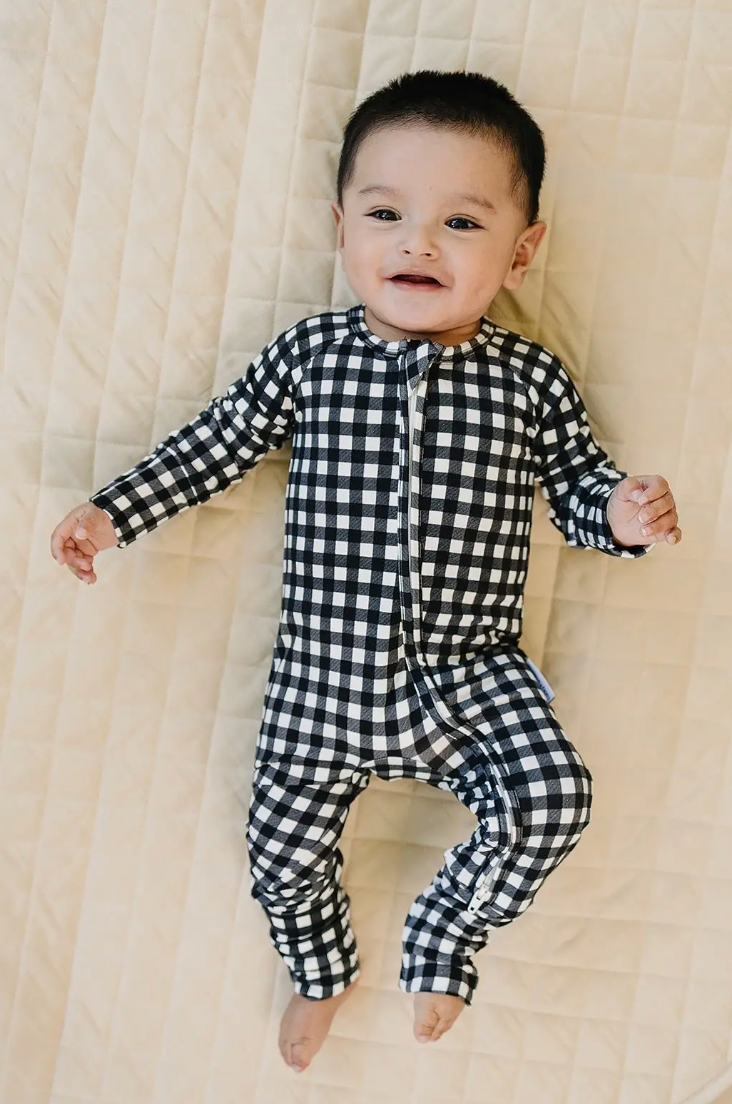 Black Gingham Bamboo Oneise