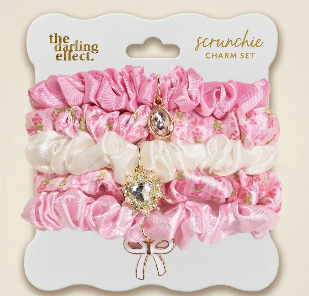 Scrunchie Charm Set Asst Colors