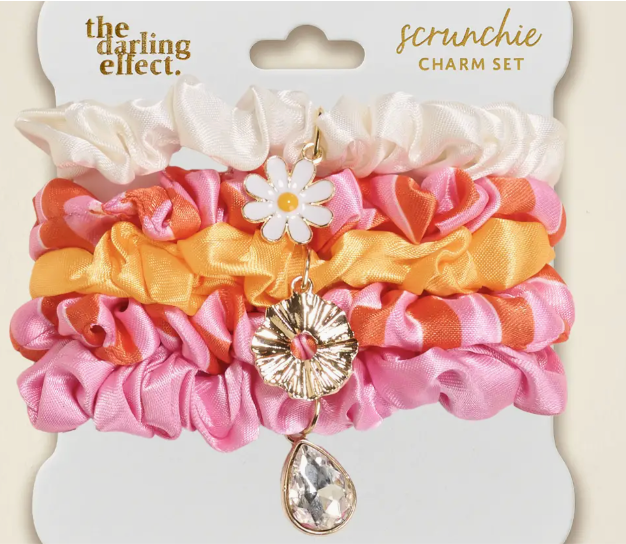 Scrunchie Charm Set Asst Colors