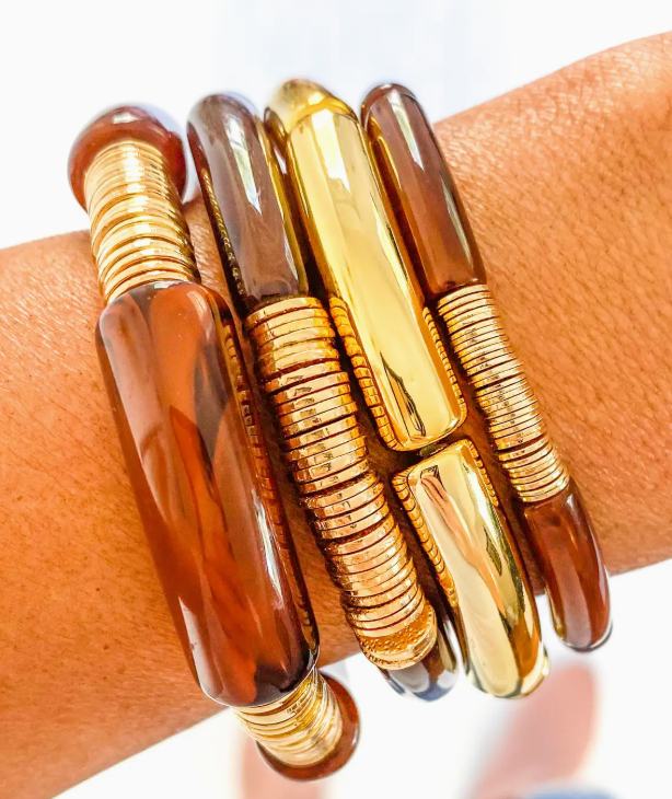 Tube Bamboo Bracelet Asst Color