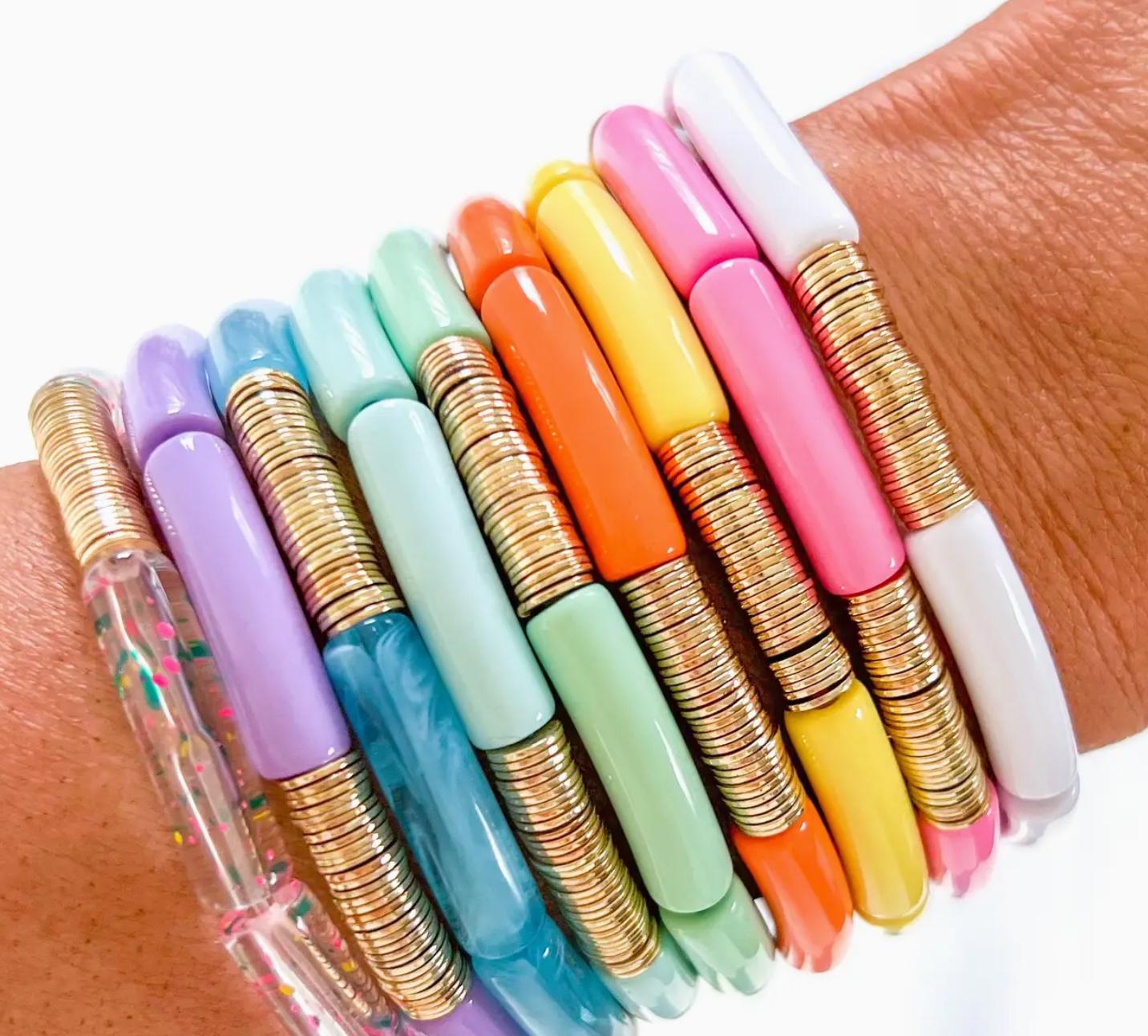 Tube Bamboo Bracelet Asst Color