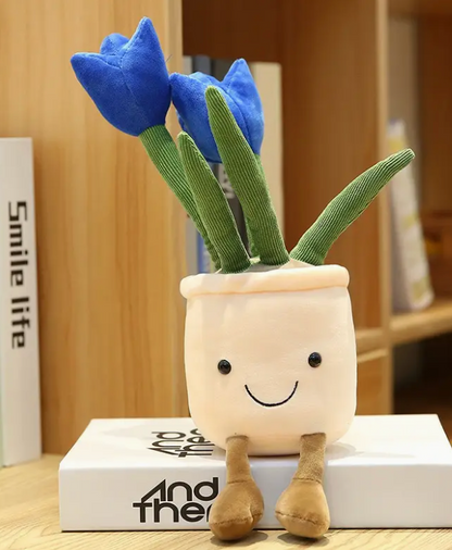 Footed Tulip Plushie Asst Colors