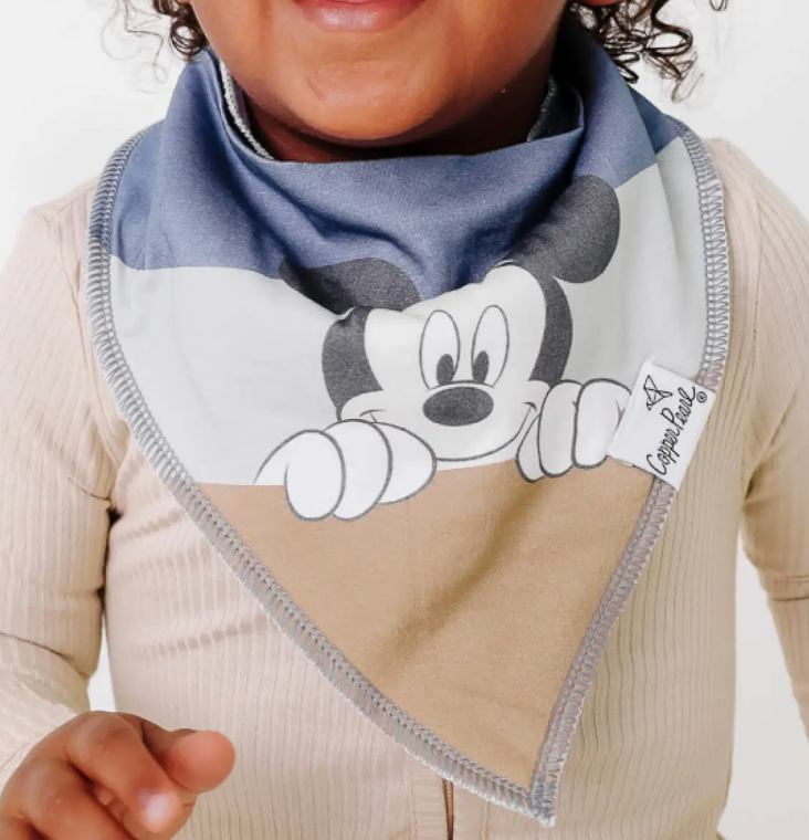Copper Pearl Mickey + Friends Bibs