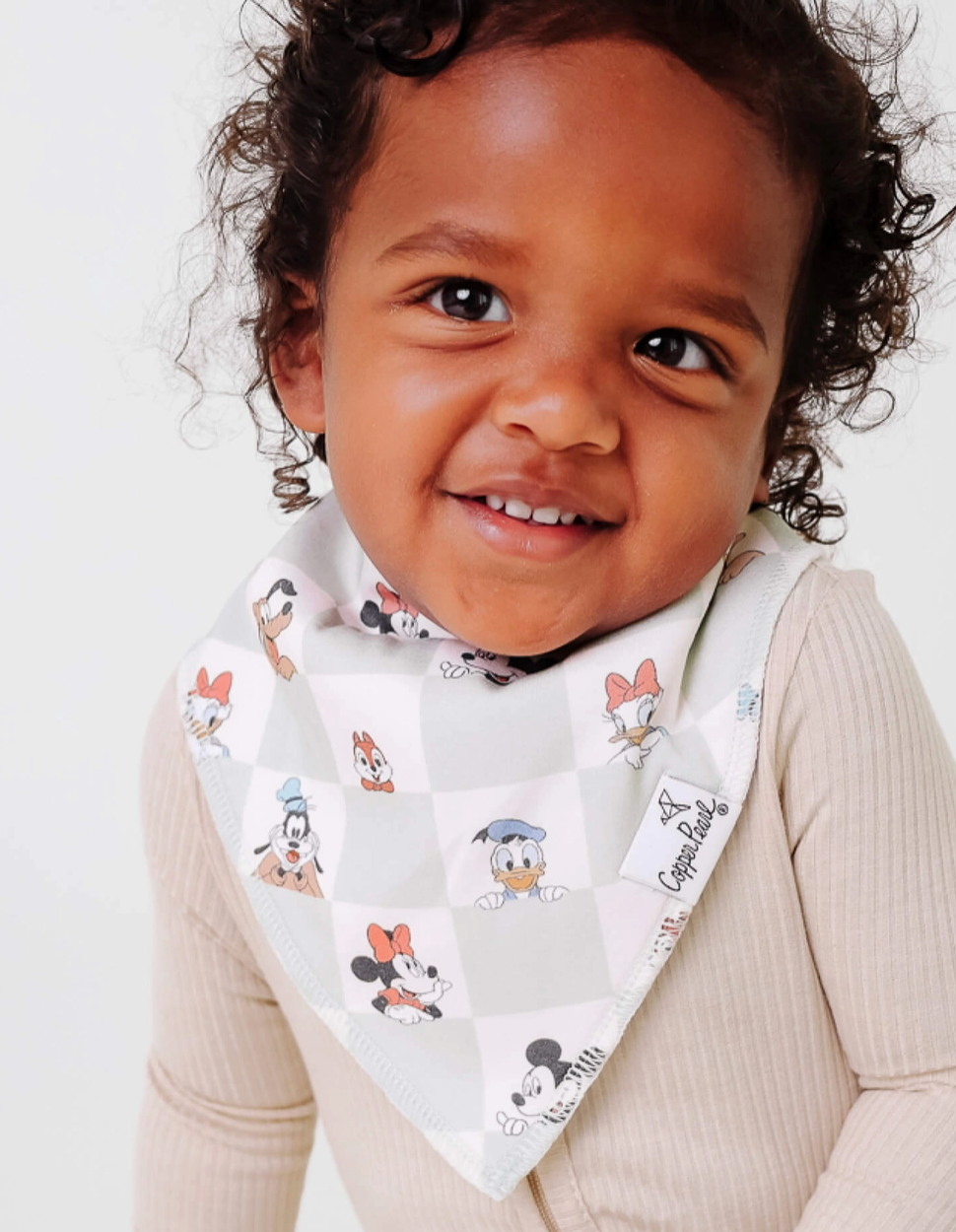 Copper Pearl Mickey + Friends Bibs