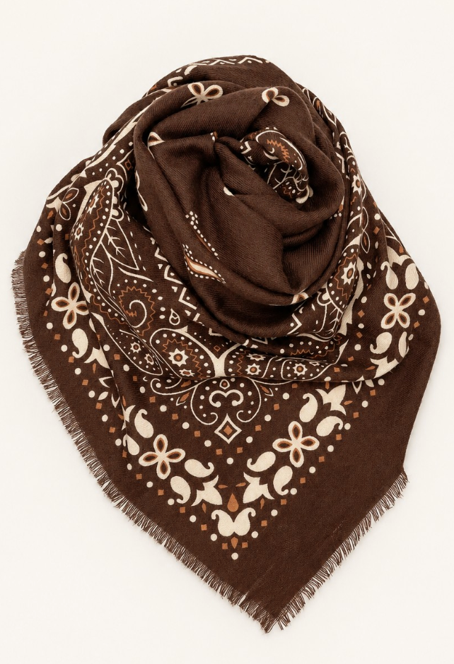 Paisley Square Scarf Asst