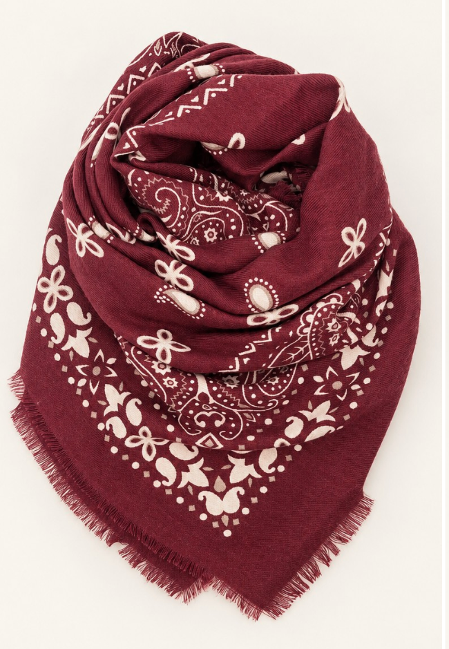Paisley Square Scarf Asst