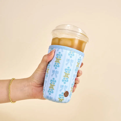 Sip Savvy Drink Sleeve Blue Bow