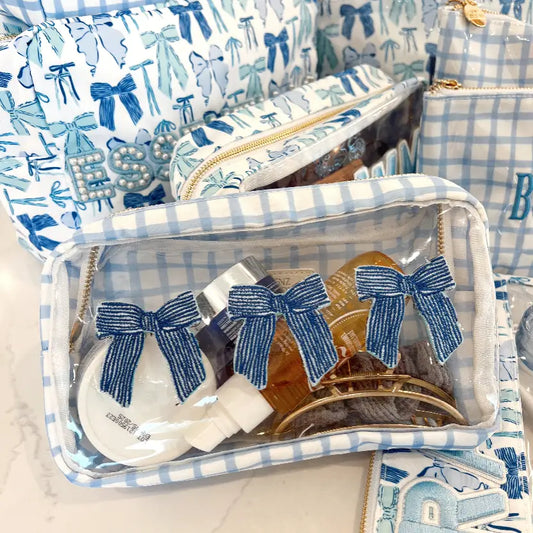 3 Bow Trellis Zip Bag