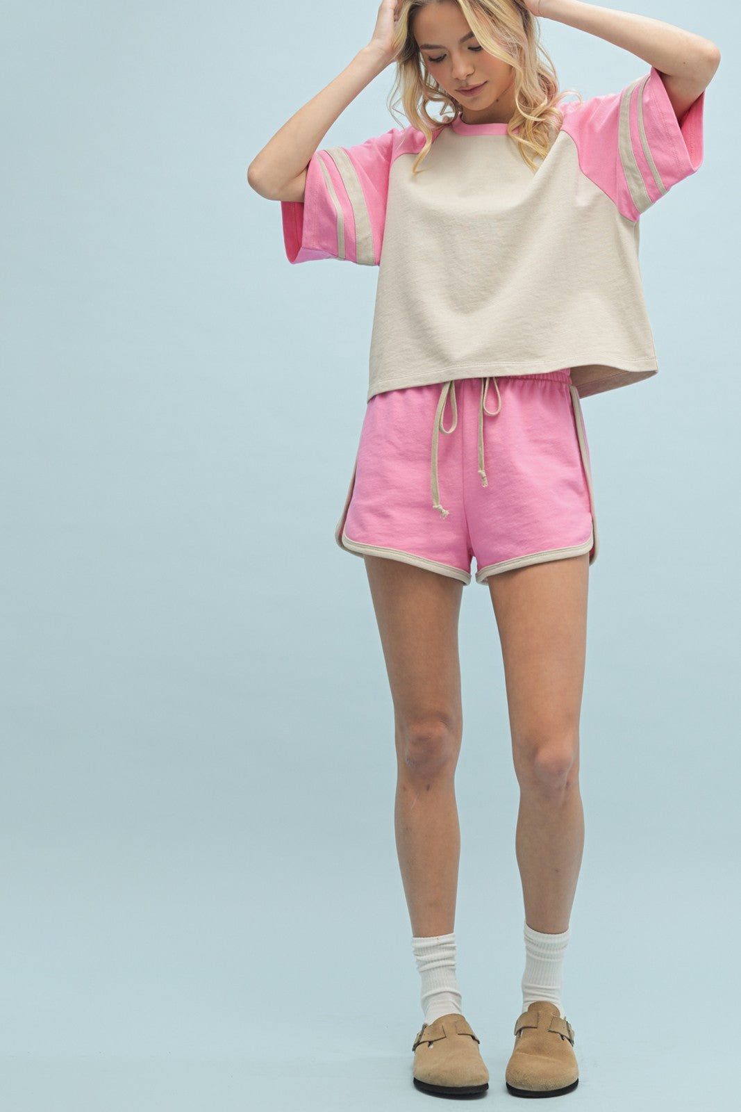 Mocha + Punch Shorts + Top Set