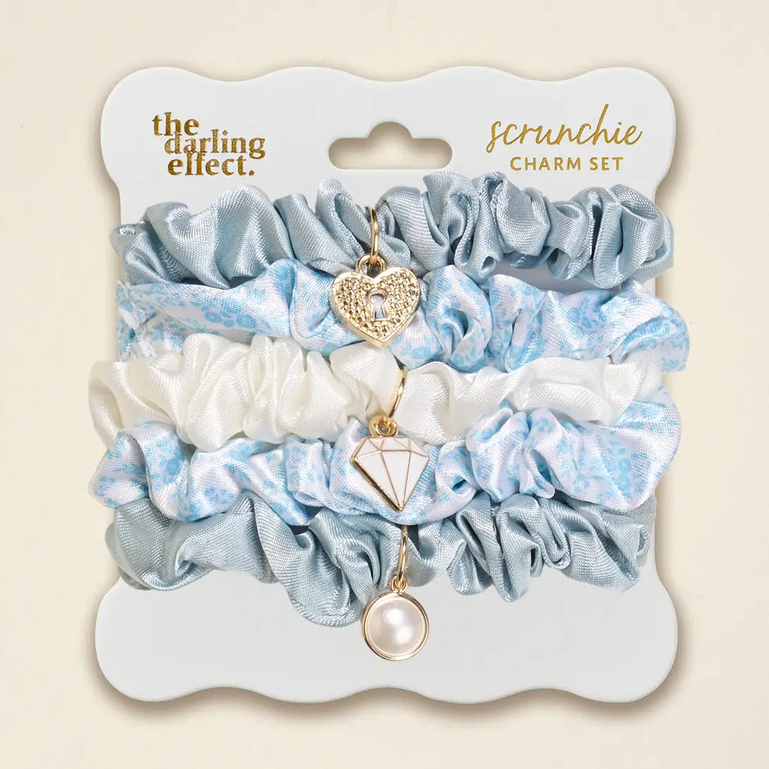 Scrunchie Charm Set Asst Colors