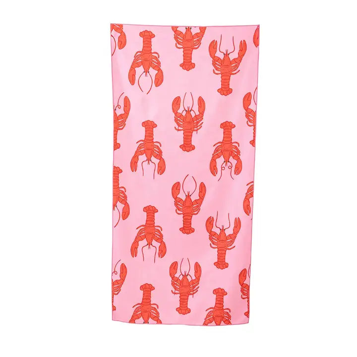 Lobster Reversible Microfiber Beach Towel